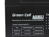 Kép Green Cell AGM Battery 6V 12Ah - Batterie - 12.000 mAh Sealed Lead Acid (VRLA) (AGM01)