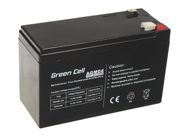Kép Green Cell AGM04 UPS battery Sealed Lead Acid (VRLA) 12 V 7 Ah (AGM04)