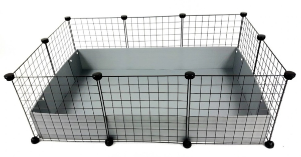 Kép C&C Modular cage 3x2 110x75 cm guinea pig, hedgehog, silver grey