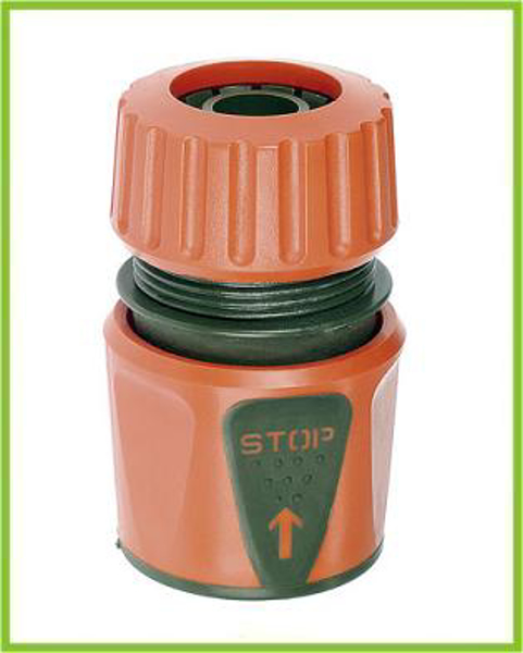 Kép RAMP QUICK COUPLING FOR GARDEN HOSE 3/4 ''RUBBER WITH STOP FUNCTION (R1146S)
