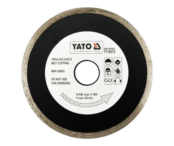 Kép YATO Gyémánttárcsa 125 x 22,2mm 6013 (YT-6013)