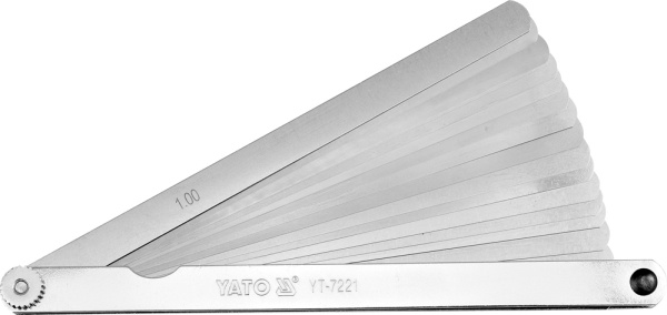 Kép YATO Hézagmérő 200mm 17x 0.02-1.0mm 7221 (YT-7221)