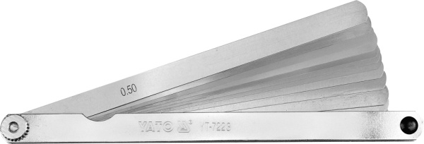 Kép YATO Hézagmérő 200mm 0.05-0.5mm 7223 (YT-7223)