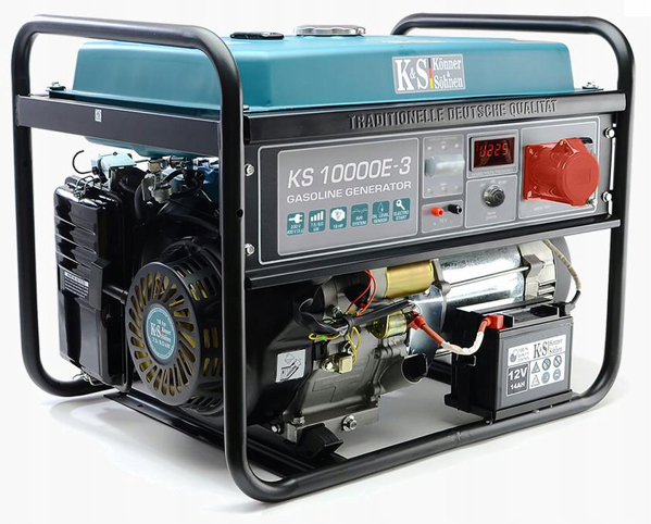 Kép KÖNNER & SÖHNEN Benzinmotoros áramfejlesztő 7,5kW 230/400V KS 10000E-3 (KS10000E-3)
