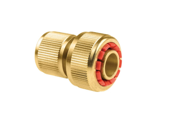 Kép CELLFAST QUICK CONNECTOR FOR GARDEN HOSE 3/4 ''BRASS WITH STOP BRASS FUNCTION (52-825)