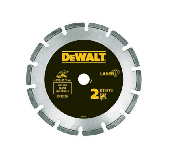 Kép DEWALT Gyémánttárcsa szegmentált 230x2,4x22,2mm (DT3743-XJ)