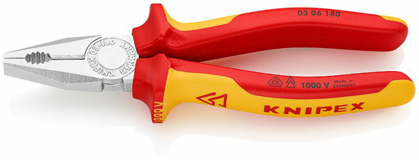 Kép KNIPEX Kombinált fogó 180mm (0306180)