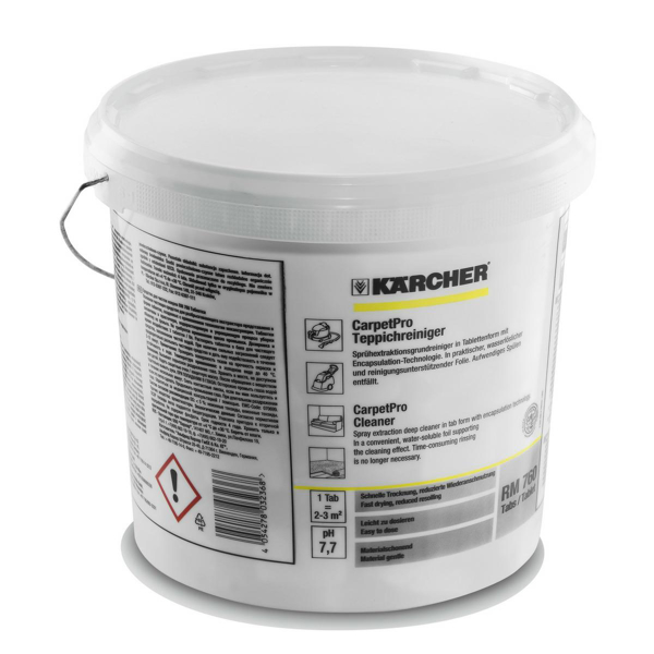 Kép KARCHER POWDER FOR WASHING RUGS AND UPHOLSTERY RM760 TABLETS 200 Db. (6.295-851.0)