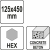 Kép YATO Véső HEX 125mm FOR CONCRETE AND ASPHALT (YT-47372)