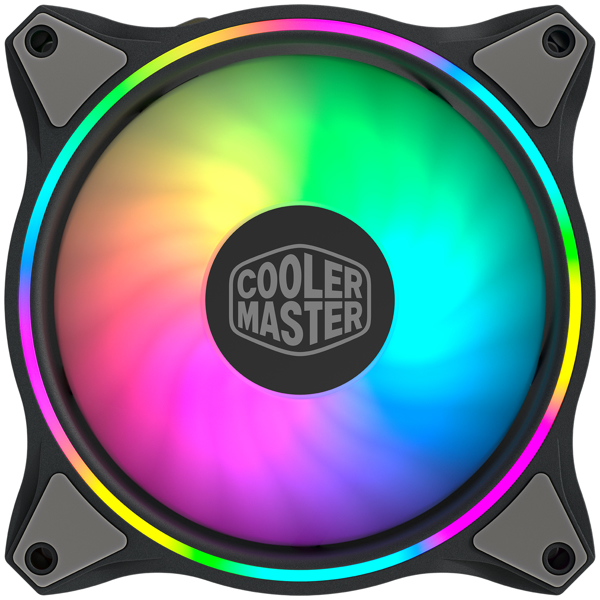 Kép Cooler Master MasterFan MF120 Halo 3in1 Computer case Fan 12 cm Black, Grey (MFL-B2DN-183PA-R1)