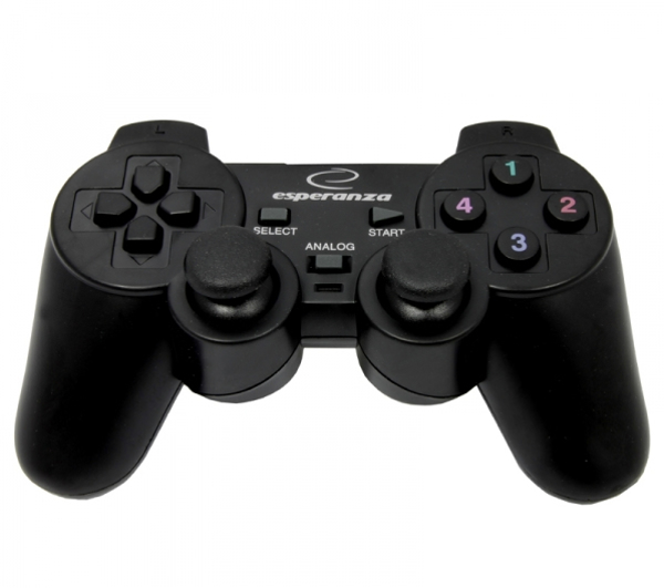 Kép Gamepad Esperanza EG102 (PC, PS3, black color)