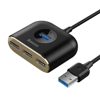 Kép 4-in-1 Baseus Square Round USB Adapter, HUB USB 3.0 to 1x USB 3.0 + 3x USB 2.0, 1m black (CAHUB-AY01)