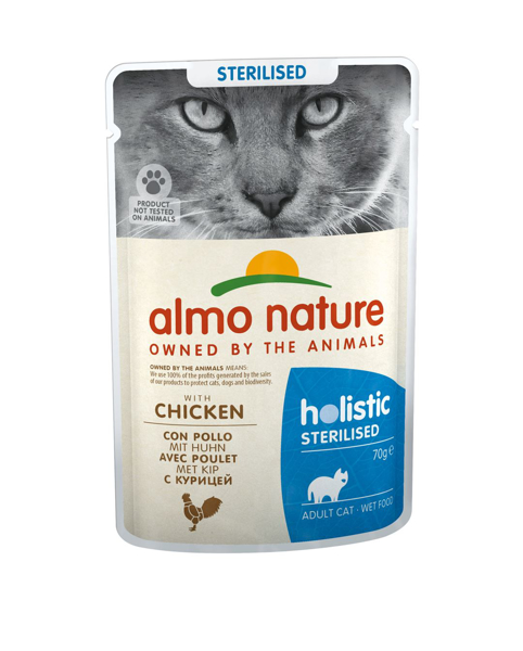 Kép Almo Nature Holistic Sterilised with Chicken - 70g