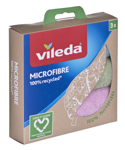 Kép Vileda Microfibre Cloth 100% Recycled 3 pcs. (168310)