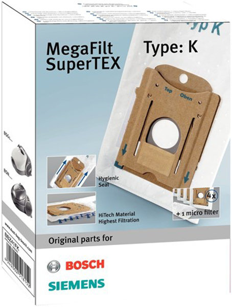 Kép Porzsák Bosch, Siemens (Cardboard, BOSCH BBZ41FK, 4 pcs + 1 filter)