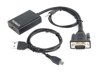 Kép Gembird A-VGA-HDMI-01 video cable adapter 0.15 m HDMI Type A (Standard) VGA (D-Sub) Black