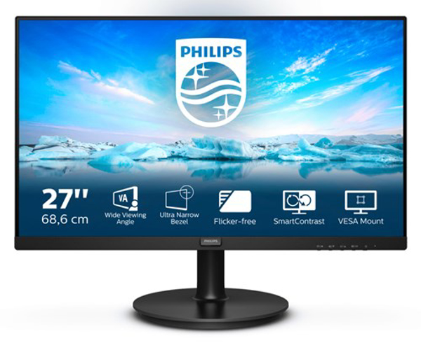 Kép Philips V Line 271V8LA/00 LED display 68.6 cm (27 ) 1920 x 1080 pixels Full HD Black