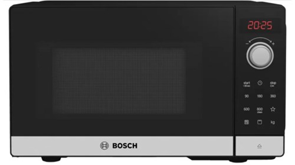 Kép Bosch Serie 2 FEL023MS2 Mikrohullámú sütő 20 L 800 W Black, Stainless steel