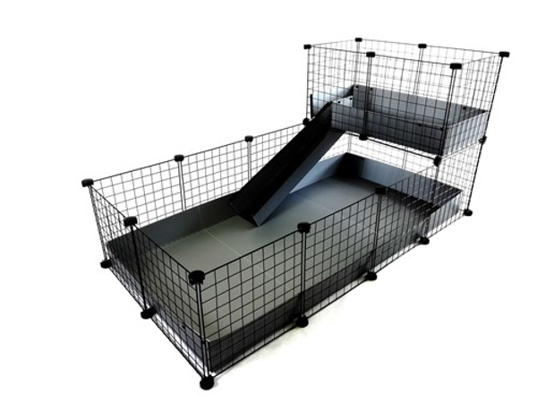 Kép C&C Modular cage 4x2 + Loft 2x1+ grey ramp