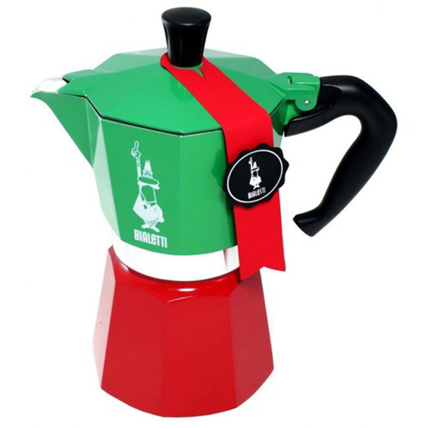 Kép Bialetti 0005323 manual coffee maker Moka pot 0.24 L Green, Red, White
