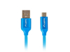 Kép Kábel Lanberg Premium CA-USBM-20CU-0018-BL (USB 2.0 - Micro USB type B 1,8m blue color)