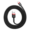 Kép Lightning USB kábel Baseus Cafule 1.5A 2m (black & red)
