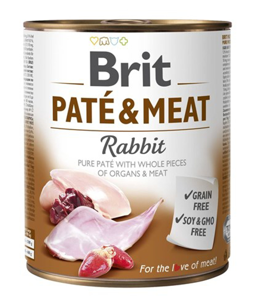 Kép BRIT Paté & Meat with rabbit - 800g