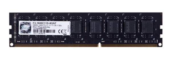 Kép G.Skill F3-1600C11S-8GNT 8GB DDR3-1600MHz Memória modul