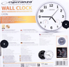 Kép Esperanza EHC016K Mechanical wall clock Round Black
