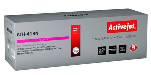 Kép Activejet ATH-413N toner for HP printer, HP 305A CE413A replacement, Supreme, 2600 pages, magenta (ATH-413N)