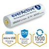 Kép Rechargeable batteries everActive 18650 3,7V Li-ion 3200mAh micro USB (FWEV1865032MBOX)