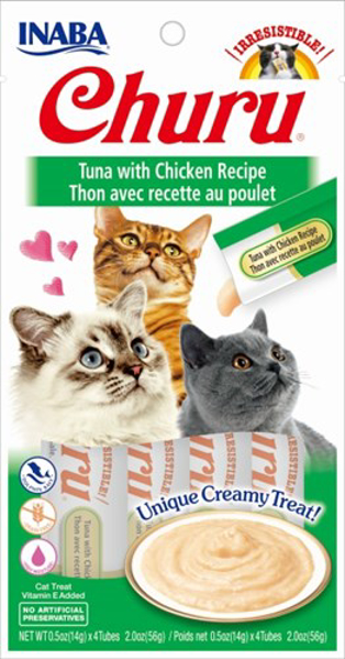 Kép INABA Churu Tuna with chicken - cat treats - 4x14 g (EU102)