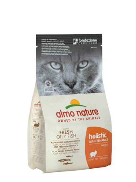 Kép ALMO NATURE Holistic Adult with oily fish - Dry Cat Food - 400 g