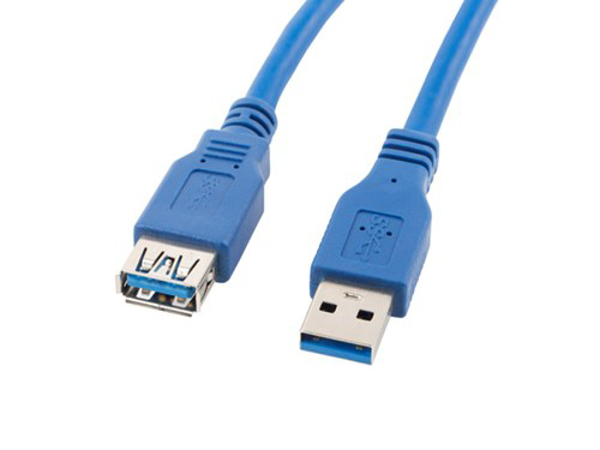 Kép Lanberg Cable CA-US3E-10CC-0018-B (USB 3.0 M - USB 3.0 F, 1,8m, blue color) (CA-US3E-10CC-0018-B)