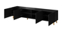 Kép Cama RTV cabinet PAFOS 200x40x52 Black matt (PAFOS RTV200 CZ)