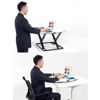 Kép Ergo Office ultra thin sit/stand desk converter, white, with gas spring, max 10kg, ER-420 (ER-420)