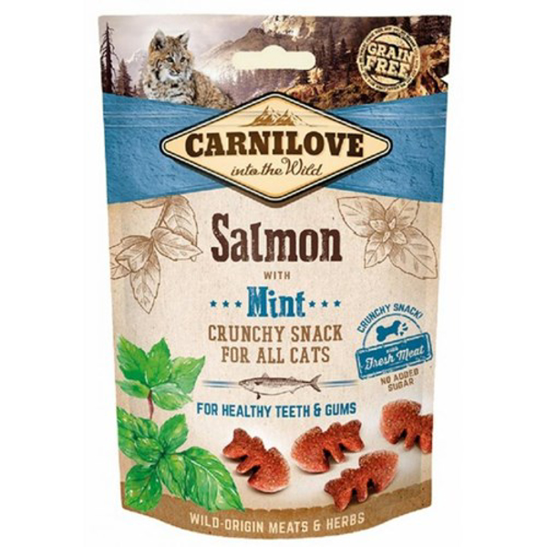 Kép CARNILOVE Crunchy Snack Salmon & Mint for cats - 50 g