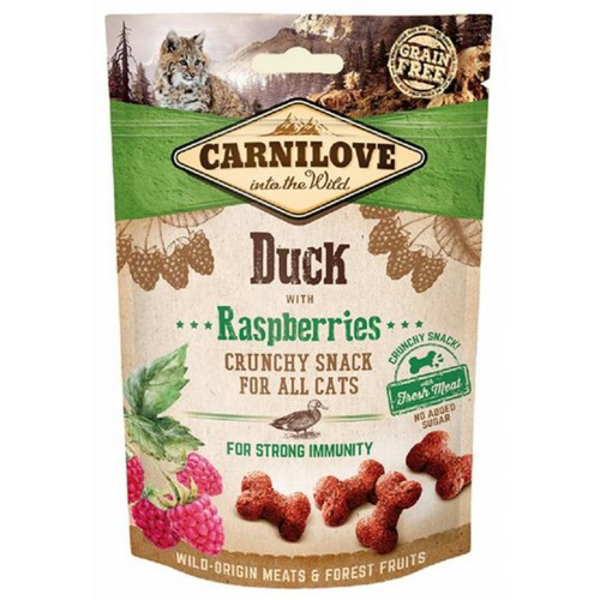 Kép CARNILOVE Crunchy Snack Duck & Raspberries for cats - 50 g