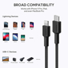 Kép AUKEY CB-CL03 USB cable Quick Charge USB C-Lightning | 2m | Black (CB-CL03 BLACK)