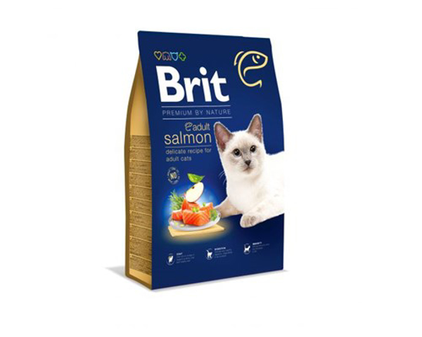 Kép BRIT Dry Premium By Nature Adult Salmon - dry cat food - 1,5 kg