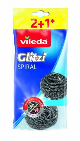 Kép VILEDA steel scourer Glitzi Spiral INOX 2+1 (160561)