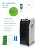 Kép Camry CR 7905 portable air conditioner 8 L Black,White (CR 7905)