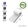 Kép Qoltec 51895 Thermal roll 57 x 30 | 55g / m2 | 10 pcs. | BPA free (51895)