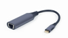 Kép Gembird A-USB3C-LAN-01 USB type-C Gigabit network adapter, space grey, 0.15m (A-USB3C-LAN-01)