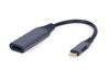 Kép Cablexpert A-USB3C-HDMI-01 video cable adapter 0.15 m USB Type-C Grey (A-USB3C-HDMI-01)