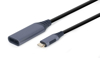 Kép Cablexpert A-USB3C-DPF-01 video cable adapter 0.15 m USB Type-C DisplayPort Grey (A-USB3C-DPF-01)