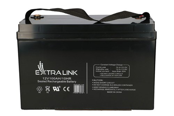 Kép Extralink AKUMULATOR BATTERY ACCUMULATOR AGM 12V 100AH - Batterie Sealed Lead Acid (VRLA) (EX.9786)