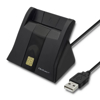 Kép Qoltec 50643 Smart chip ID card scanner|USB 2.0 | Plug&Play