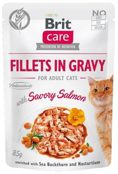 Kép Brit Care Cat Fillets In Gravy Savory Salmon 85g