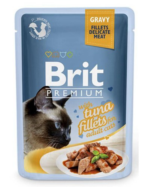Kép Brit Premium Cat Gravy Fillets With Tuna 85g